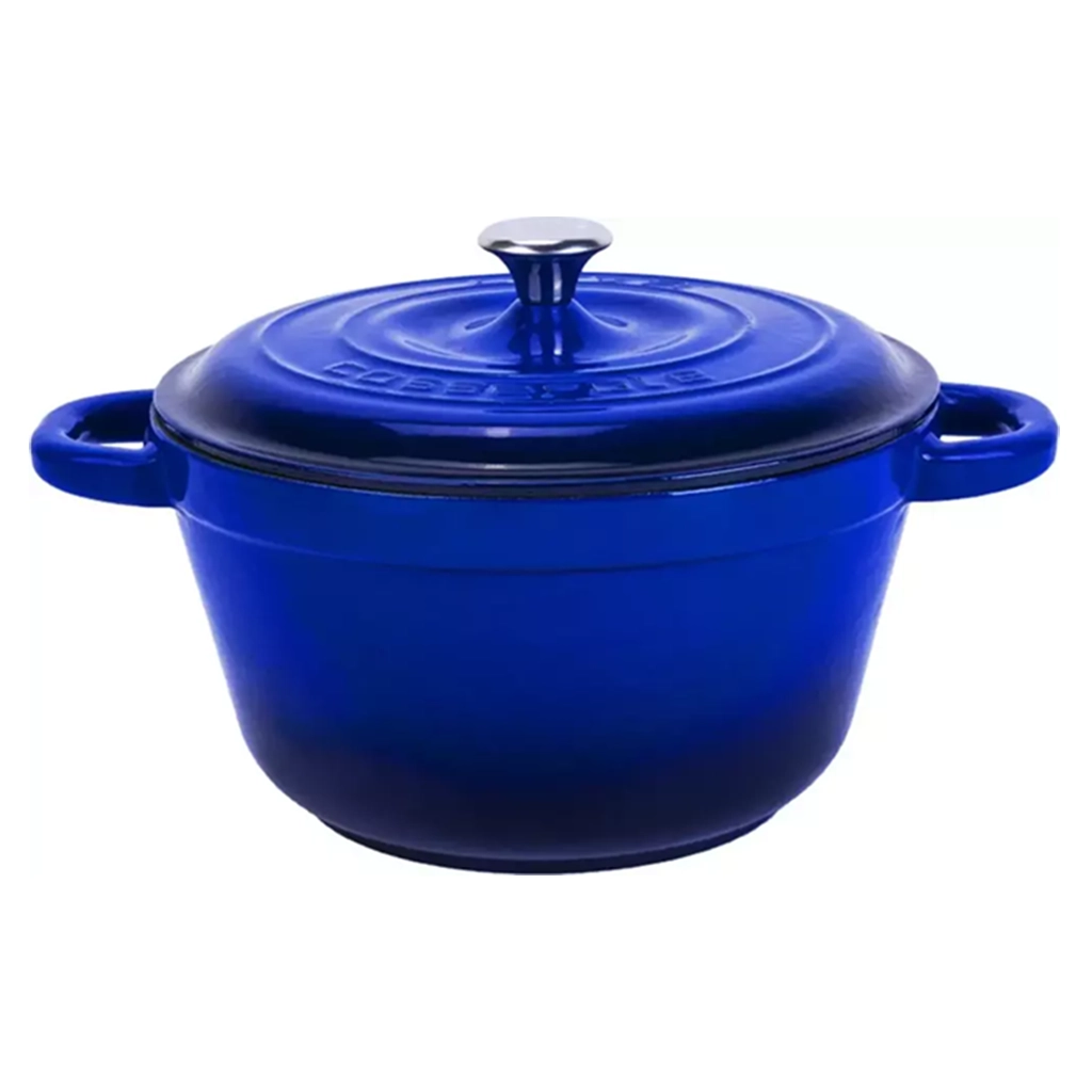 Lava 26 cm New Heritage Yuvarlak Döküm Tencere Mavi