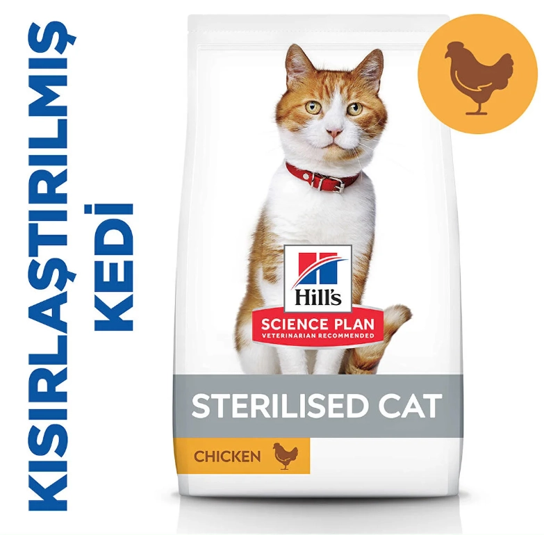 Hills 3 Kg Tavuklu Kısırlaştırılmış Yetişkin Kedi Maması