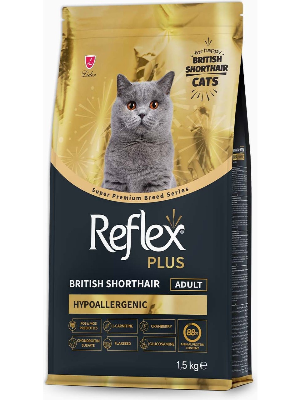 Reflex Plus 1.5 kg British Shorthair Yetişkin Kedi Maması