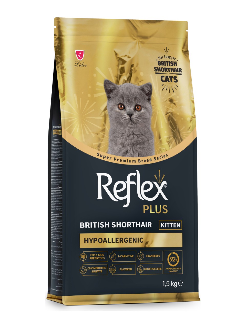 Reflex Plus 1.5 kg British Shorthair Tavuklu Yavru Kedi Maması