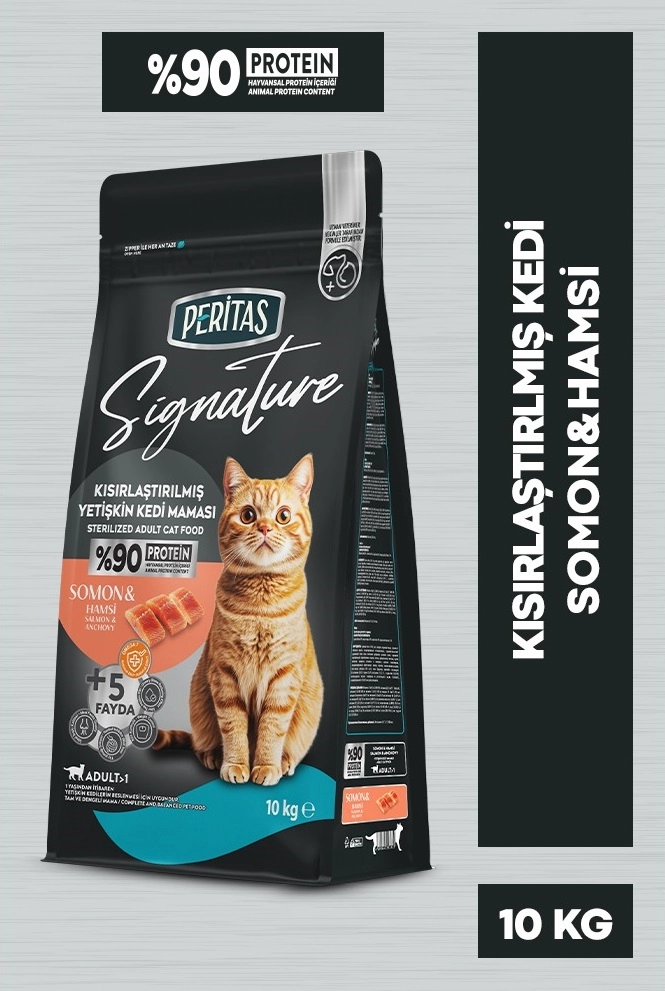 Peritas Signature 10 kg Somonlu Kısırlaştırılmış Yetişkin Kedi Maması