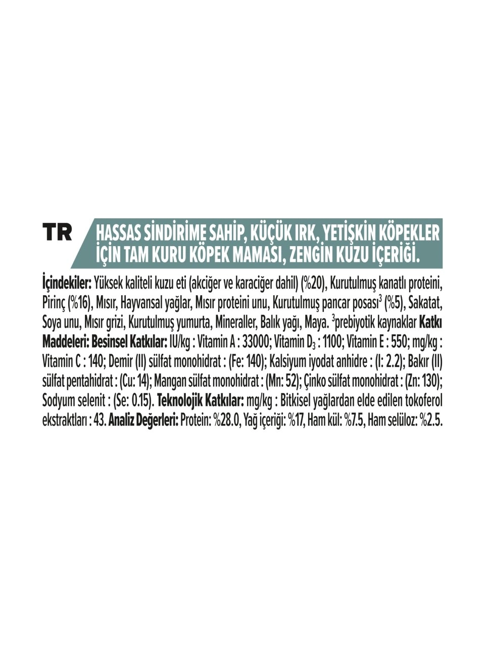 Pro Plan 7 kg Küçük ve Mini Irk Kuzu Etli Yetişkin Köpek Maması 