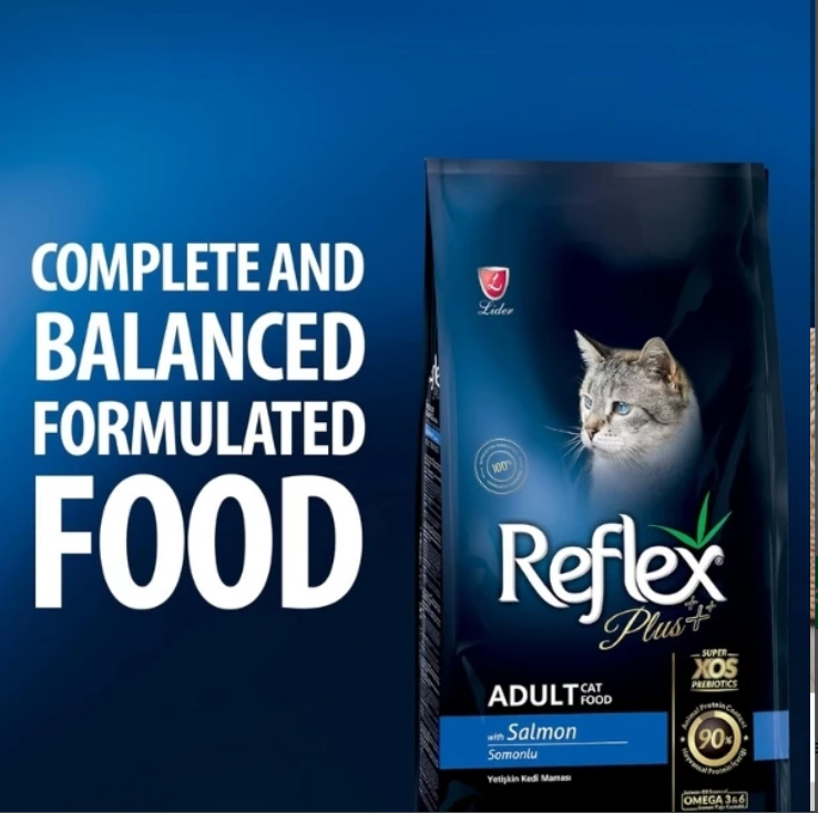 Reflex Plus 15 Kg Somonlu Yetişkin Kedi Maması 