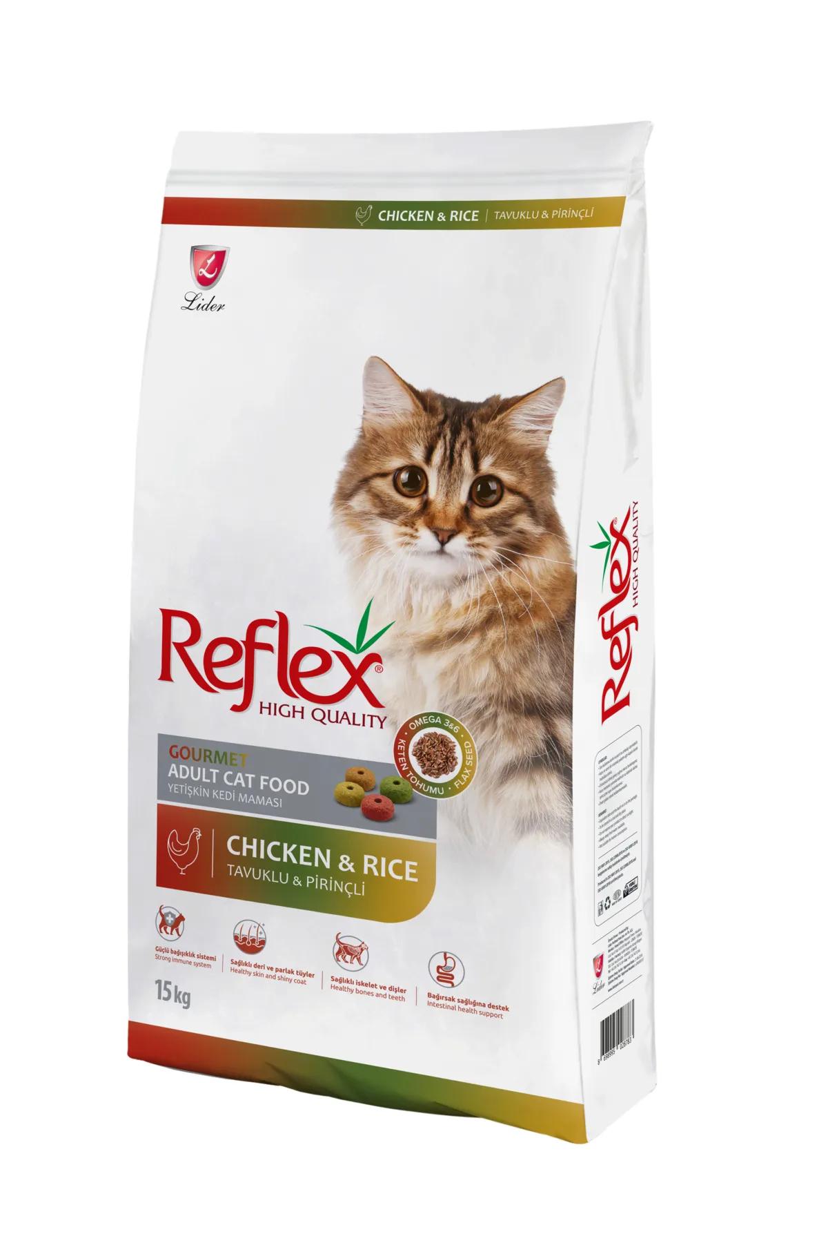 Reflex 15 Kg Gourmet Tavuklu & Pirinçli Yetişkin Kedi Maması 