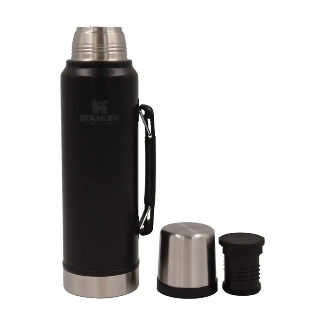 Stanley  1 Lt  Klasik Vakumlu Çelik Termos Siyah