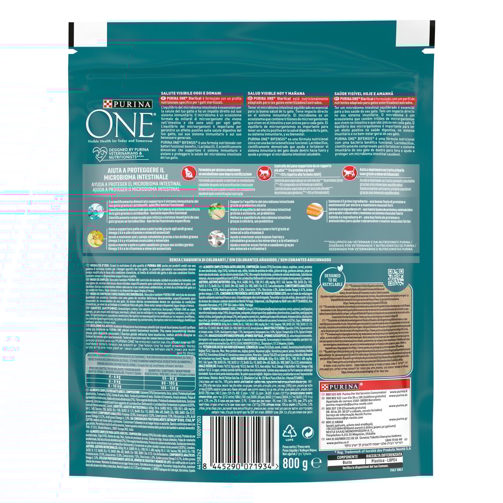 Purina%20One%20800%20Gr%20Somonlu%20Kısırlaştırılmış%20Yetişkin%20Kedi%20Maması%20