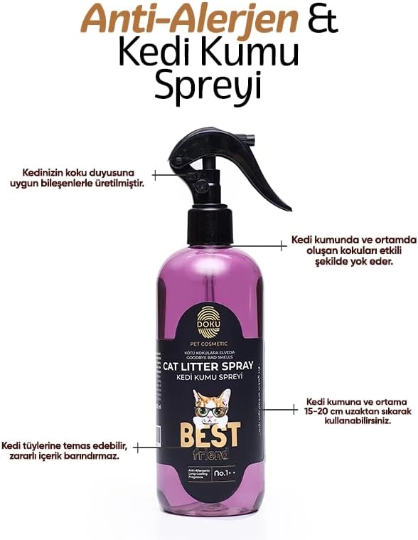 Doku Pet Cosmetic Kedi Kumu Spreyi 400 ml