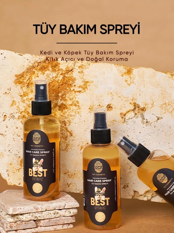 Doku Pet Cosmetic Kedi ve Köpek Deri ve Tüy Bakım Spreyi 200 ml