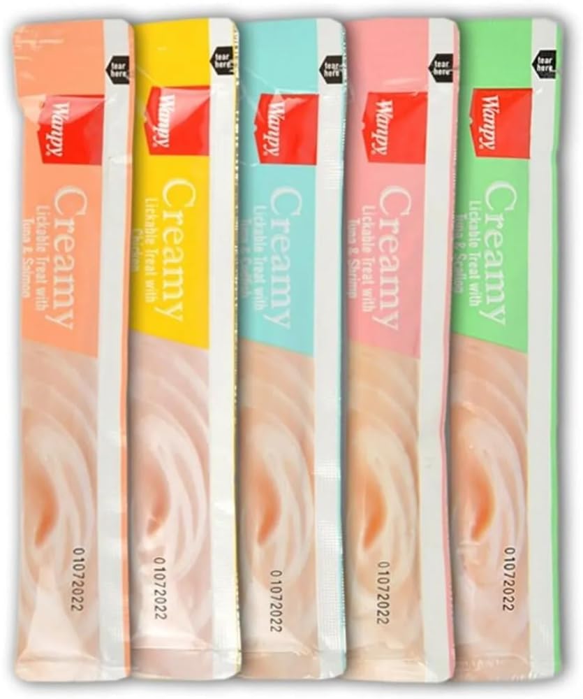 Wanpy 25x14gr Karışık 8 Lezzetli Krema Kedi Ödülü