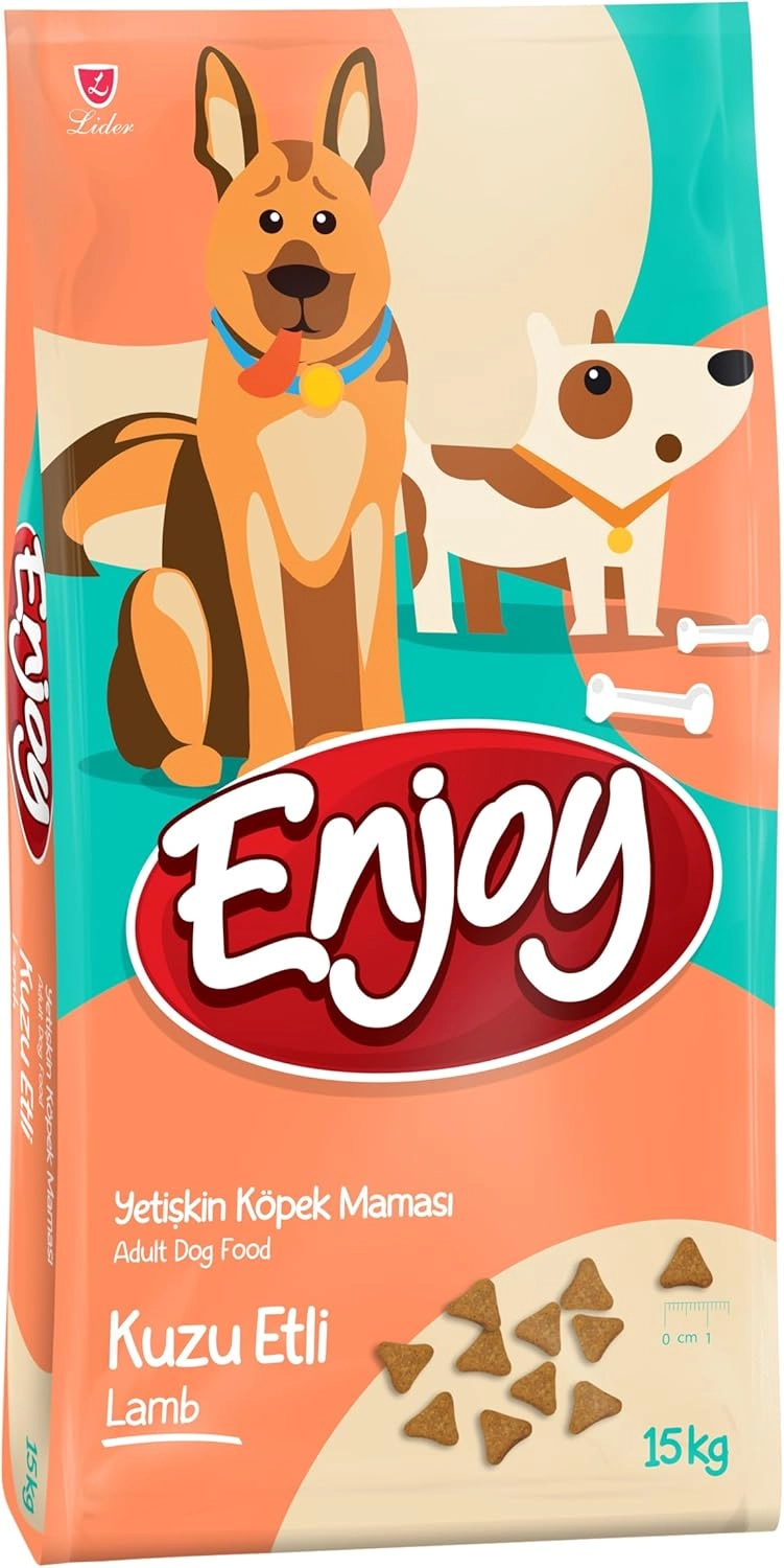 Enjoy 15 kg Kuzu Etli ve Pirinçli Yetişkin Köpek Maması
