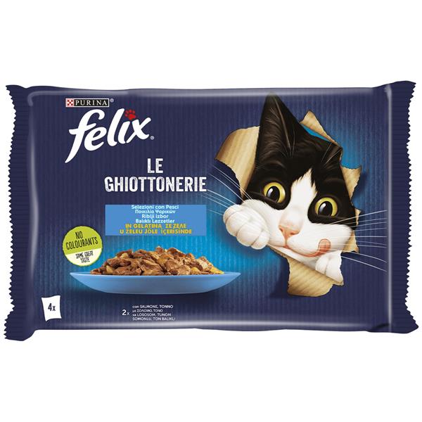 Felix 4x85 Gr  Avantajlı Somonlu Ton Balıklı Yaş Mama