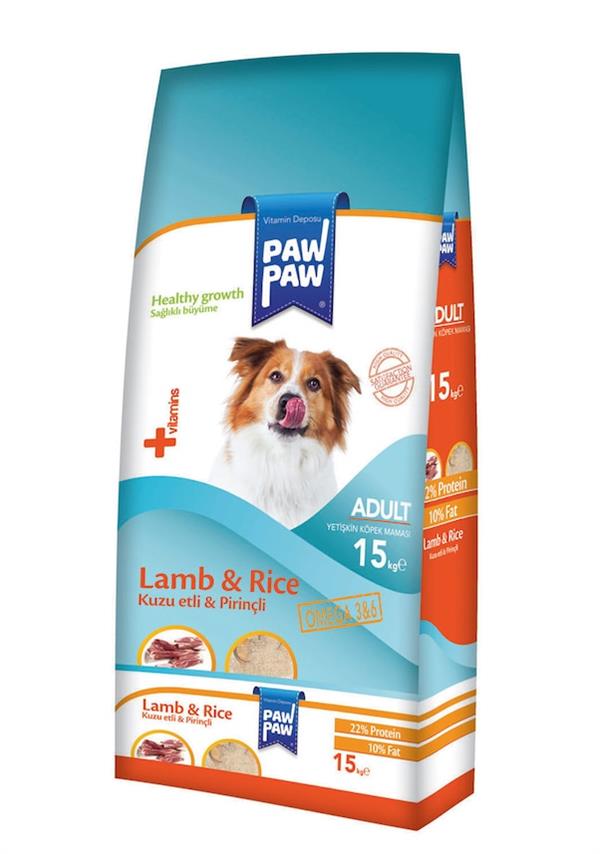 Paw Paw 15 Kg Kuzu Etli ve Pirinçli Yetişkin Köpek Maması