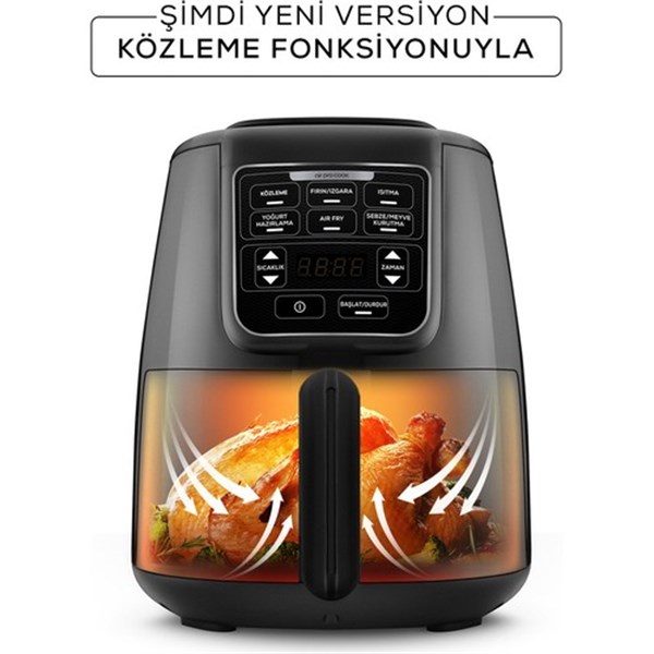 Karaca Air Pro Cook Köz XL Airfryer Siyah-Shine