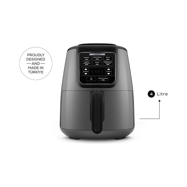 Karaca Air Pro Cook Köz XL Airfryer Siyah-Gri