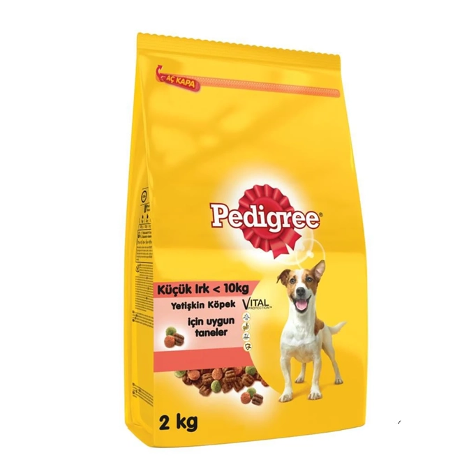 Pedigree 2 Kg Biftekli Sebzeli Küçük Irk Yetişkin Köpek Maması 