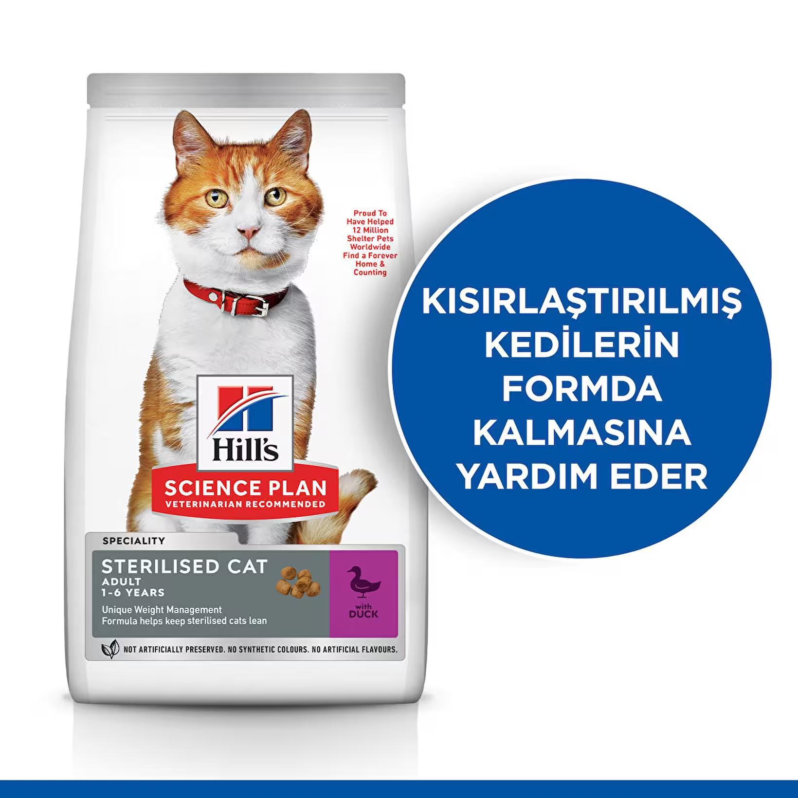 Hill’s%2010%20Kg%20Ördek%20Etli%20Kısırlaştırılmış%20Yetişkin%20Kedi%20Maması%20