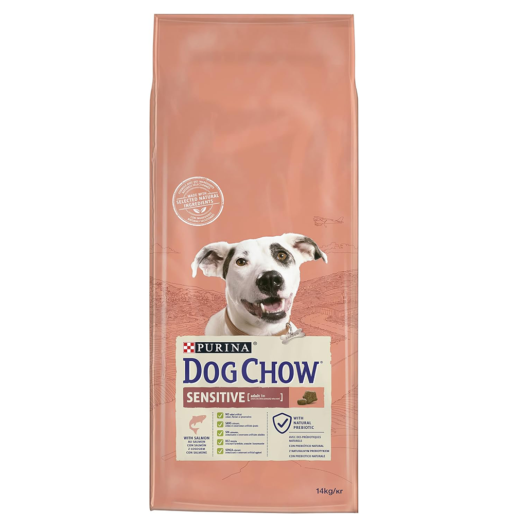 Dog Chow 14 Kg Hassas Köpekler için Somon Etli Yetişkin Köpek Maması 