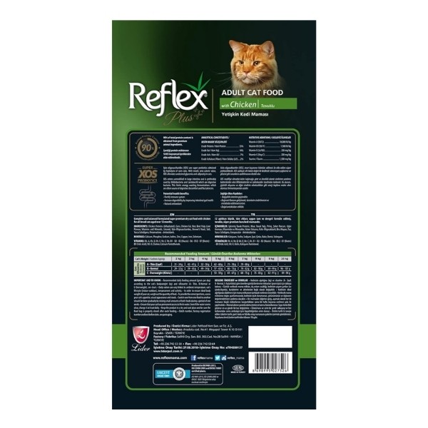 Reflex Plus 15 Kg Tavuklu Yetişkin Kedi Maması