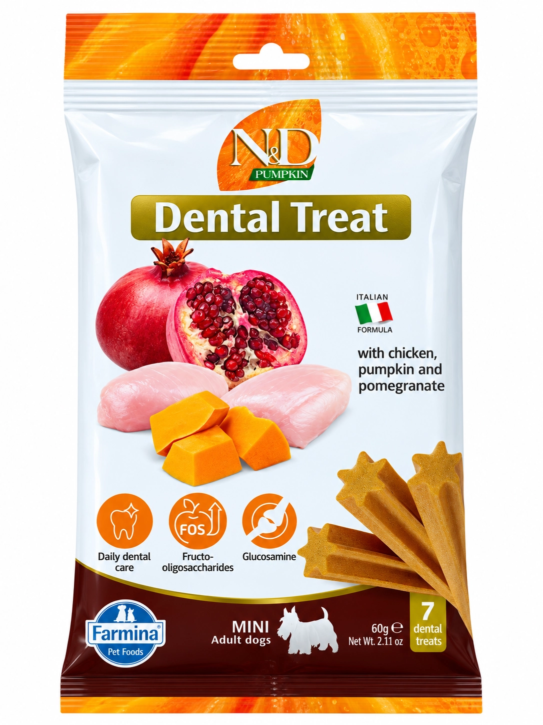 N&D Treat Dental Tavuklu ve Balkabaklı 60 gr Küçük Irk Köpek Ödül Maması