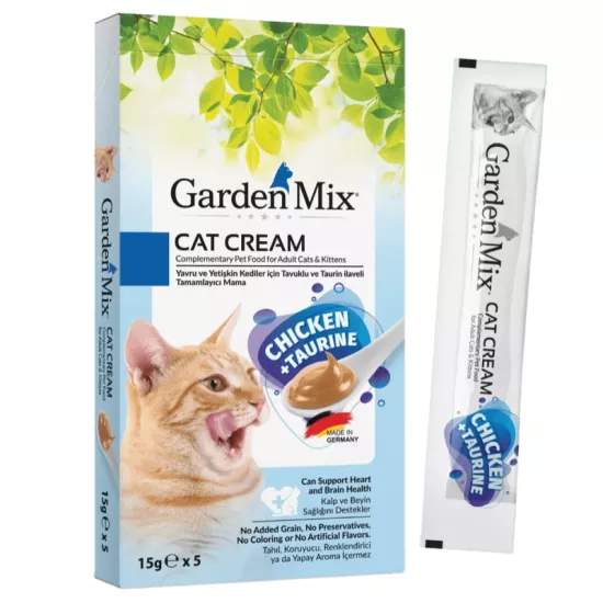 Garden Mıx Kedi Kreması Tavuk+taurin 15gr*5