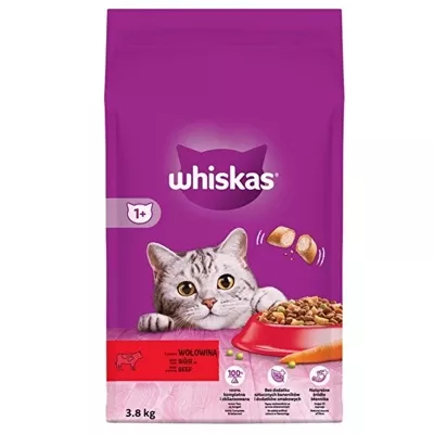 Whiskas 3.8 kg Biftekli ve Sebzeli Yetişkin Kedi Maması