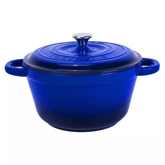 Lava 26 cm New Heritage Yuvarlak Döküm Tencere Mavi