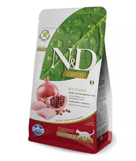 N&D Prime 5 kg Tahılsız Tavuk ve Narlı Kısırlaştırılmış Kedi Maması 