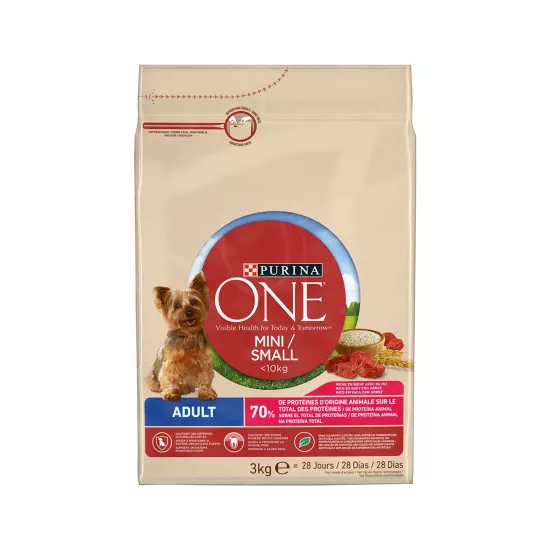 Purina One 3 Kg Mini Irk Yetişkin Köpekler İçin Sığır Etli 
