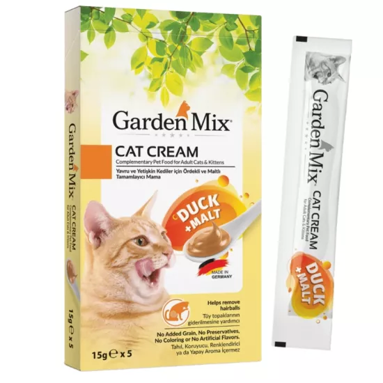 Garden Mıx Kedi Kreması Ördek+malt 15gr*5