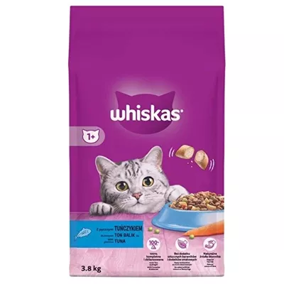 Whiskas 3.8 kg Ton Balıklı ve Sebzeli Yetişkin Kuru Kedi Maması