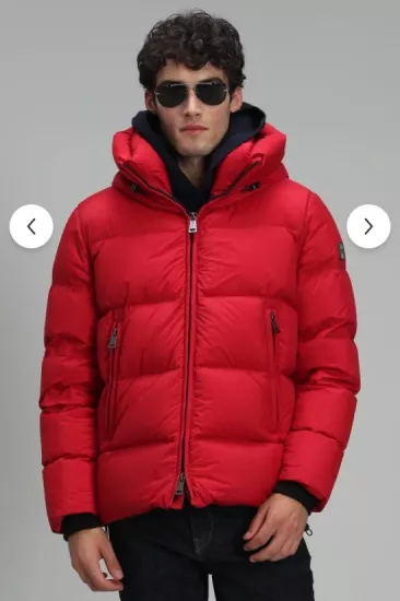 Lufian Tommy Kaz Tüyü Erkek Mont Kırmızı 50 Beden ( 112120156 )