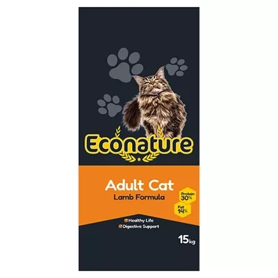 Econature 15 Kg Kuzu Etli Yetişkin Kedi Maması
