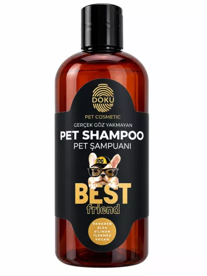 Doku Pet Cosmetic Kedi ve Köpekler İçin Göz Yakmayan Şampuan 500 ml