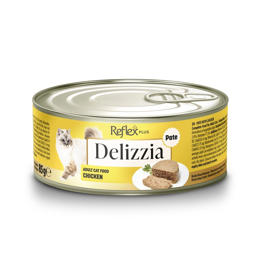 Reflex Plus Delizzia Tavuklu Ezme Yetişkin Kedi Konservesi 85 Gr